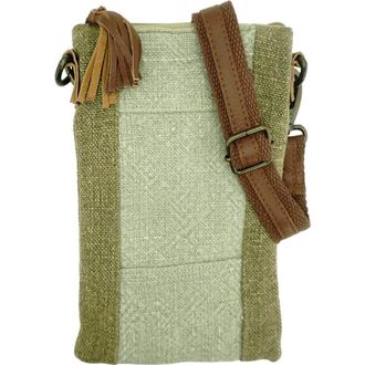 Vintage Addiction Two-Tone Crossbody in Ash Grey/olive at Nordstrom Rack