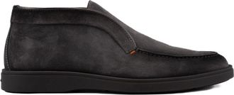 Santoni Su&egrave;de Leren Enkellaarsjes - Heren - Enkellaarsjes - Grijs - 42 EU - Su&egrave;de - Schoenen