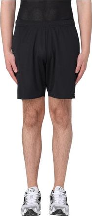 Courrèges Korte Broeken, Heren, Zwart, M, Zwarte Performance Fit Atletische Shorts