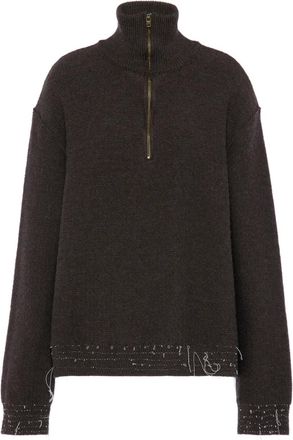 Maison Margiela Maglione con effetto vissuto - Marrone