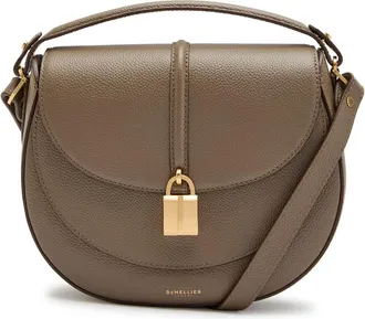 DeMellier Siena Grained Leather Saddle bag - Taupe - One Size