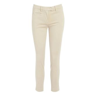 Dondup Dames, Broeken, Beige, Maat: W31 Leer