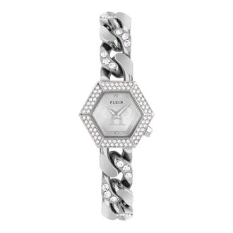 Philipp Plein Hexagon Groumette 28mm Horloge - Dames - Horloges - Grijs - ONE Size - Accessoires