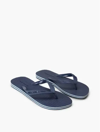 Frescobol Carioca Mens Fabio Flip Flop In Navy