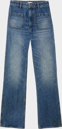 Sandro Moore Faded Denim Jeans