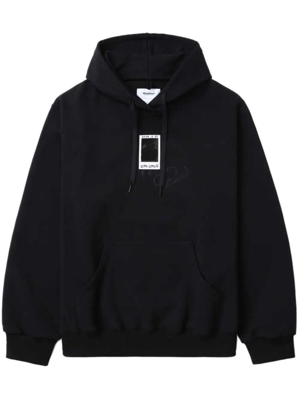 スウェット・トレーナー DOUBLET 'Polyurethane Embroidery' hoodie Black Doublet Hoodies − Sale: up to −70% | Stylight