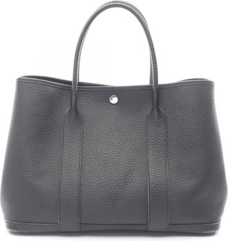 Herm&egrave;s Black Country Leather Leather Handbag Tote Bag (Pre-Owned)
