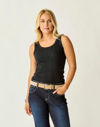 Carve Designs Ever Rib Tank in Black at Nordstrom, Size Xx-Small Au