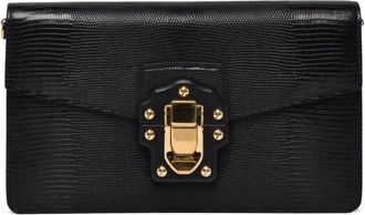 Dolce & Gabbana Accessoires, Dames, Zwart, ONE Size, Leer, Tracolla