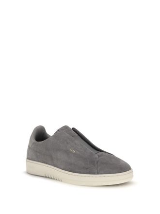 Axel Arigato Mens Sneakers Dice Lacess Dark Grey-White Upper Calf Leather Bos Taurus Trainers Grey/white