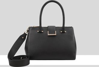Paul Costelloe Womens Miami Leather Shoulder Bag - Black - One Size