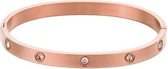 Adornia Adornia 14K Plated Stainless Steel Crystal Eternity Cuff Bracelet