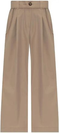 Moncler Wide-Leg Trousers - Womens - Cotton/Polyester