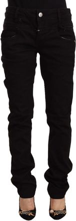 Acht Womens Casual Black Jeans Pan71828 Cotton - Size 26 (Waist)