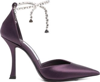 Jimmy Choo London Purple Rhinestone Pumps