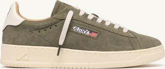 Autry DALLAS LOW SNEAKERS IN SMOKED GREEN SUEDE
