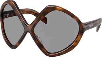 Prada Stijlvolle Zonnebril - Dames - Zonnebrillen - Bruin - 68 MM - Accessoires