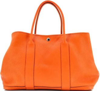 Herm&egrave;s Garden Party Leather 36 tote bag - Oranje