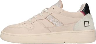 D.A.T.E. Court 2.0 Vintage Calf - Dames - Sneakers - Beige - 36 EU - Katoen - Schoenen