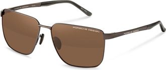 Porsche Design P86004 Polarized D406 Mens Sunglasses Brown Size 60