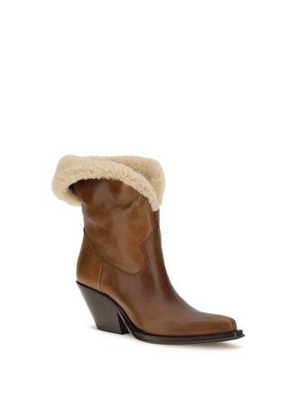 Chlo&eacute; Azelan Ankle Boot - Brown