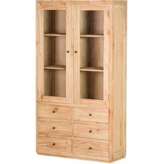 Adda Home Cabinet Madera Mindi Cristal Natural 100x40x185 Cm