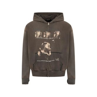 Enfants Riches Deprimes Spiritual Therapy Graphic-print Zip-up Hoodie