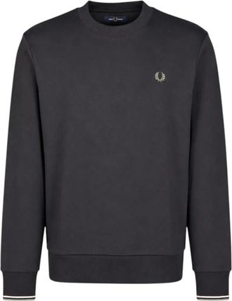 Fred Perry Hombre, Sudaderas, Negro, Talla: 2XL