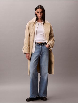 Calvin Klein Jeans Calvin Klein Womens Ultra High Rise Wide Leg Fit Jeans - Blue - 24W x RL