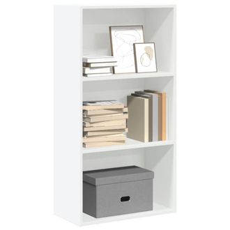 Berkfield Home Bookcase White 60x30x114 cm Engineered Wood | Size: 60 x 30 x 114 cm