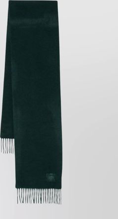 Paul Smith cashmere logo scarf fringed edges
