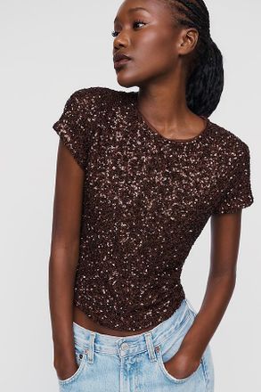 Maeve Sequined Baby Tee