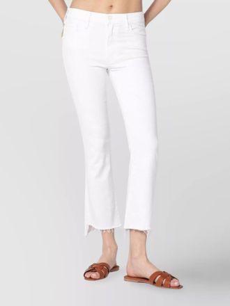 Mother insider crop step fray jeans