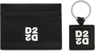 Dsquared2 Gift Box - Credit Card Holder and Keyring - Heren - Portefeuilles - Zwart - ONE Size - Leer - Accessoires