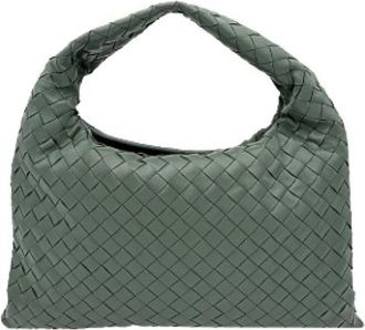 Bottega Veneta Pre-owned Shoulder Bag - Dames - Vintage Schoudertas - Groen - ONE Size - Leer - Vintage