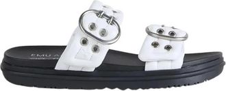 Emu Bondi Buckle 2.0 - Dames - Sandalen - Wit - 39 EU - Leer - Schoenen