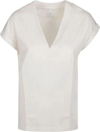 Eleventy T-shirt - Dames - T-shirts - Wit - L - Tops