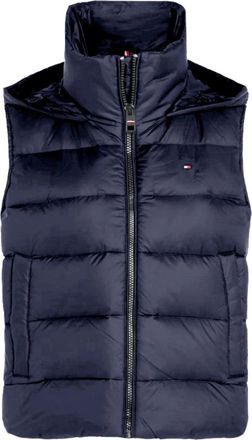 Tommy Hilfiger Nylon Padded Vest - Heren - Bodywarmers - Blauw - 2XL - Nylon - Jassen