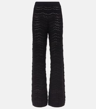 Missoni Zig Zag semi-sheer straight pants