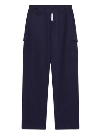 GCDS cotton cargo pants - Blue
