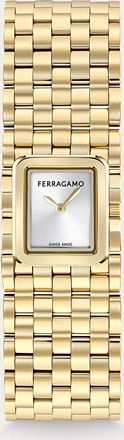 Ferragamo Women Ferragamo Entrelac&eacute; watch Gold