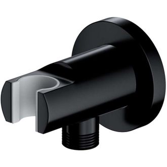 Omnires Omnires - Codo De Pared Con Soporte, Negro 8873bl
