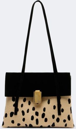 Khaite Soft Blake Small calf-hair and suede shoulder bag