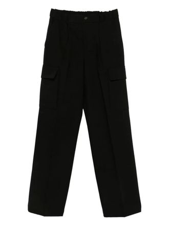 Hev&ograve; button trousers - men - Linen/Flax/Cotton - M - Black