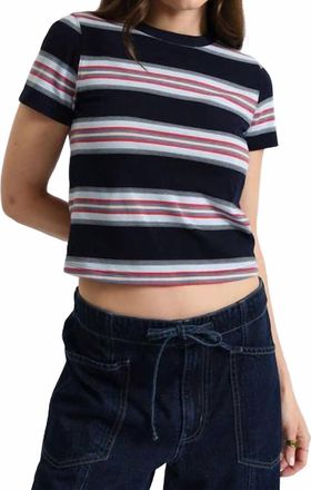 Daze Zuma Crew Neck Tee In Blue