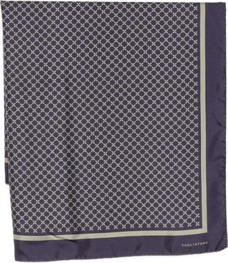 Tagliatore Silky Scarves, male, Purple, Size: ONE SIZE Foulard Geometric-Print Scarf