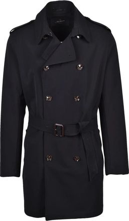 Montecore Double-Breasted Trench Coat - Black