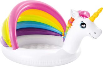 OEM Piscina Hinchable Infantil De Unicornio De 127 Cm, Multicolor