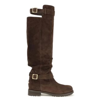 Jimmy Choo London Stivale Biker al Ginocchio - - Shoes - Donna - Marrone - 36 EU