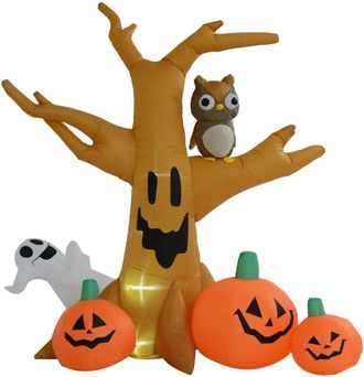 HOMCOM Halloween Inflatable Tree with Pumpkins - HOMCOM | TJ Hughes